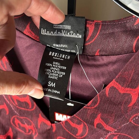 Marvel Scarlet Witch Crowns Allover Print Dress Size Small Nwt - Picture 5 of 8